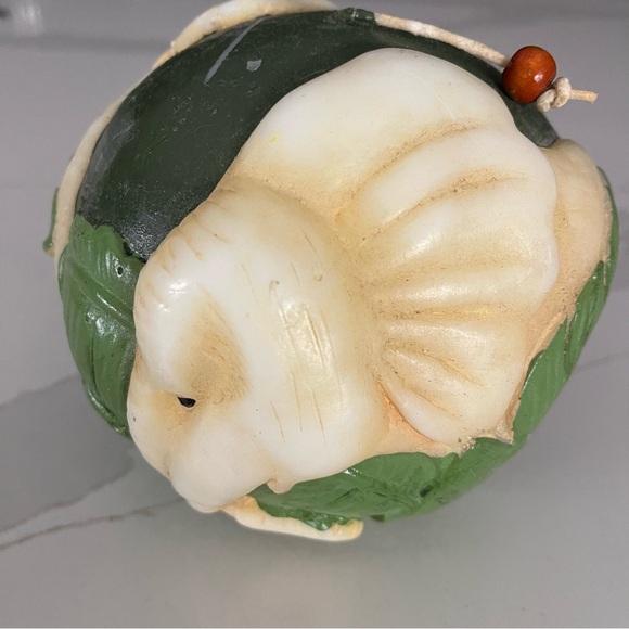 Vintage Elephant Candle chinoiserie green 7 palms - Picture 4 of 10